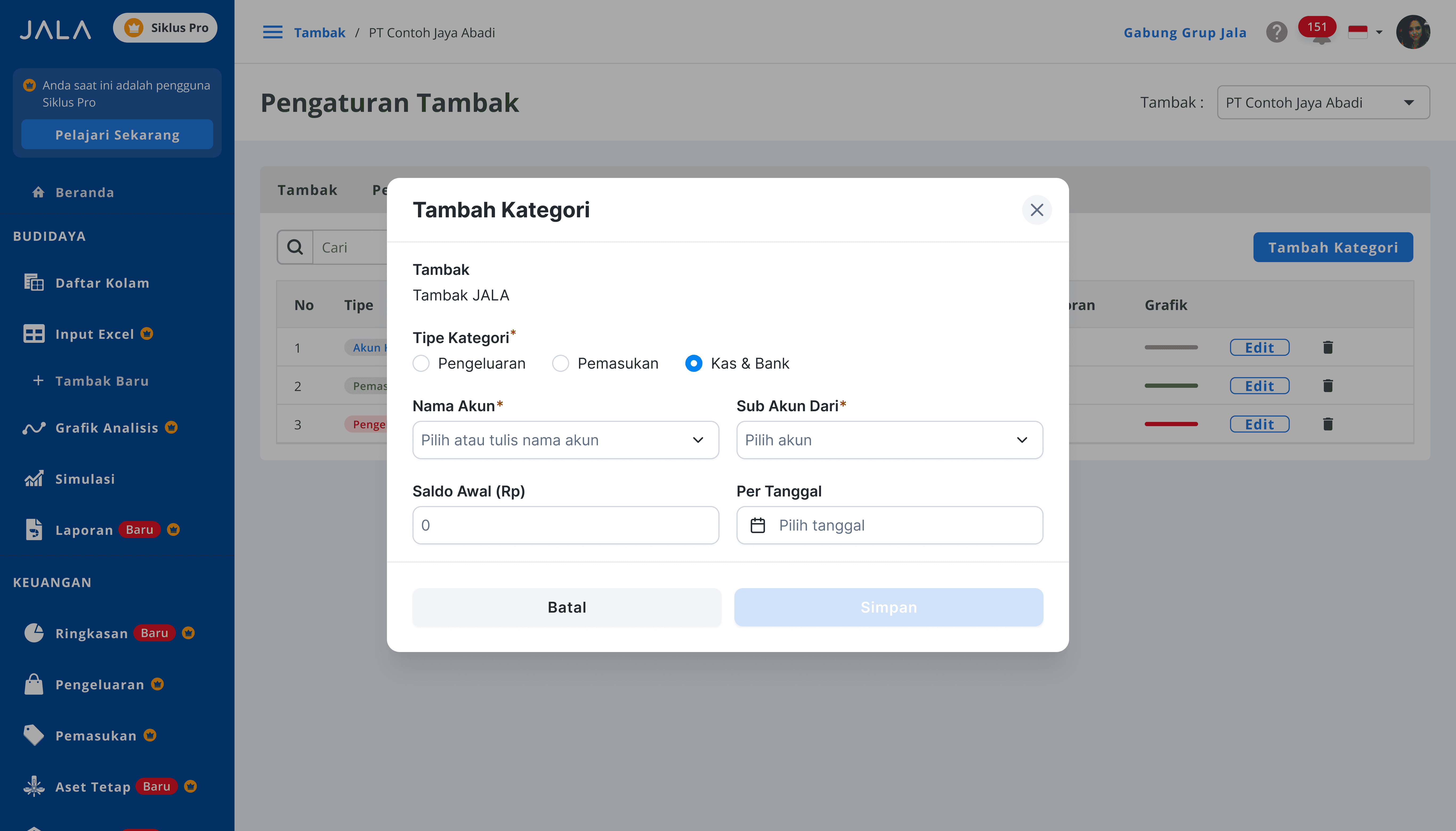 Tambah kategori