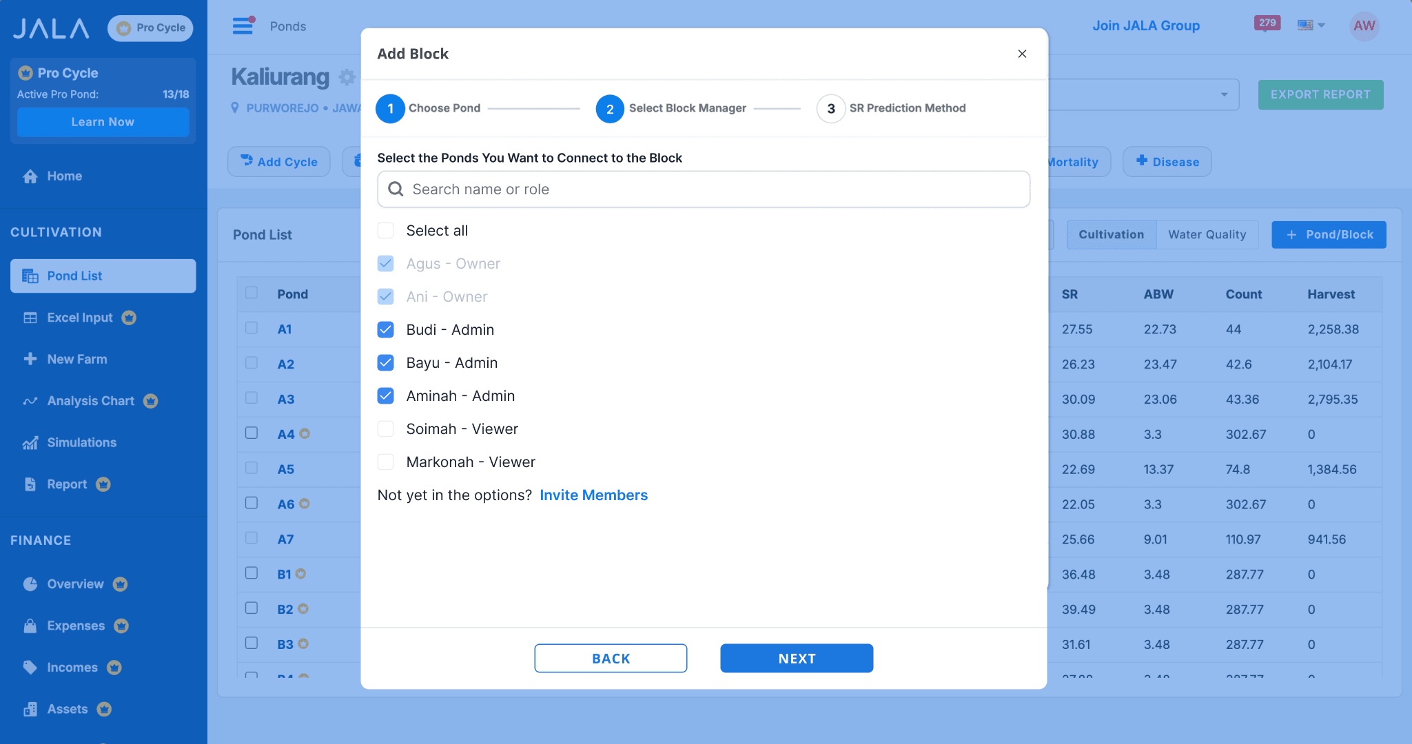 Farm Block Feature - JALA App