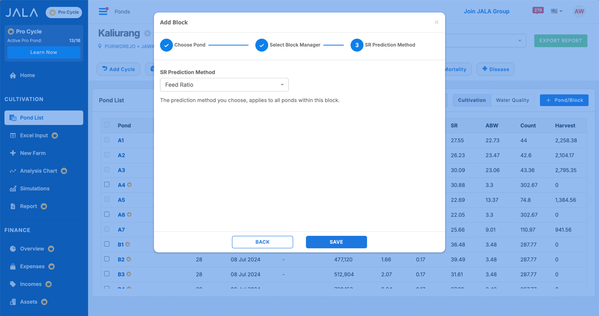 Farm Block Feature - JALA App