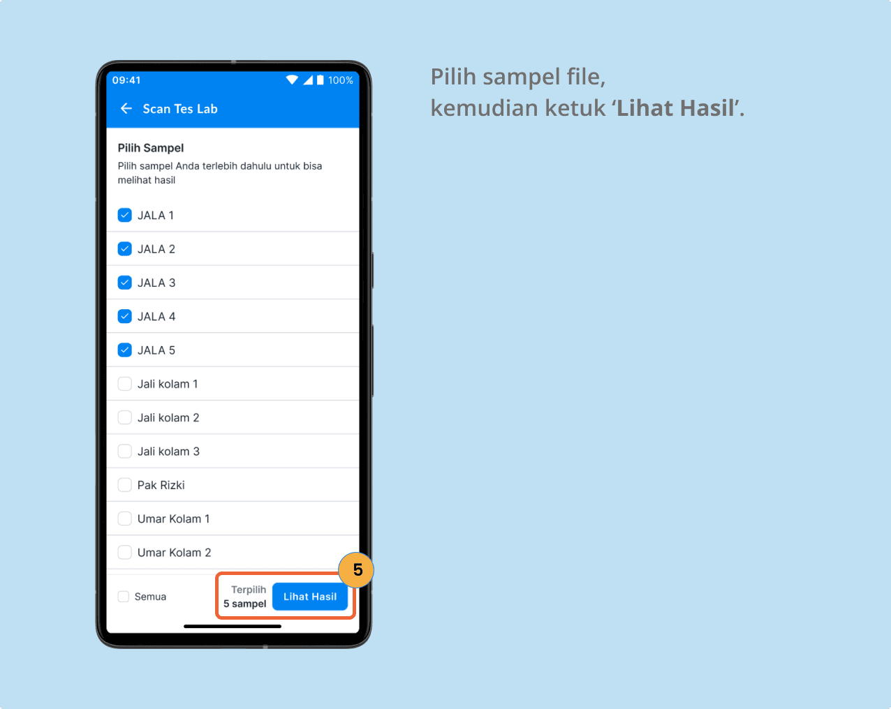 Fitur Scan Tes Lab